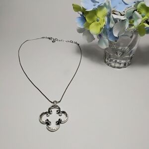 Brighton Silver Tone Rhinestone Necklace
